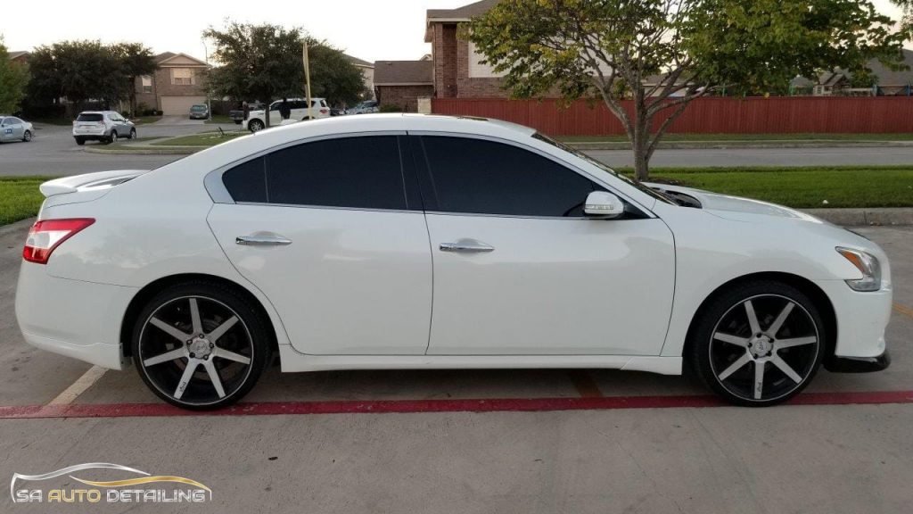 Perfectly Cleaned White Car